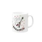 asameのろっくばかちんねこちゃん Mug :right side of the handle