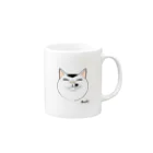 micle-ミクレ-の ほほえみ猫　マグカップ（ブチ） Mug :right side of the handle