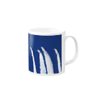 173H Designの”飛行機”ブルーインパルスA Mug :right side of the handle