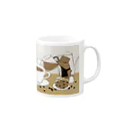 ももろ のコーヒータイム Mug :right side of the handle