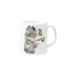 小島ふかせ画伯のボッタクリ商売のリサイクル Mug :right side of the handle