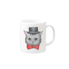 fujimaruのハンサムにゃんこ Mug :right side of the handle