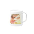 mamloverの冬の女子高生 Mug :right side of the handle