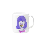 へのいちごをほおばる女 Mug :right side of the handle