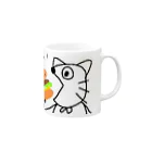 run run*のはらぺこねこ Mug :right side of the handle