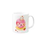 pocoehonのポコポコマカロン (w) Mug :right side of the handle