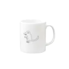 wakameのうろ覚えティラノサウルス Mug :right side of the handle