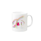 イラストレーター おおでゆかこの甘い虹 Mug :right side of the handle