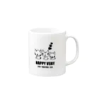 HAND  STANDのはっぴーべりー Mug :right side of the handle