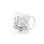 ラジオごっこ📻@spoonアカウントの困ったちゃん 笑顔.ver でかい Mug :right side of the handle