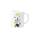 かにゃんクリエイトの三線猫 Mug :right side of the handle