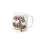 Cɐkeccooの特別な日のショートケーキ Mug :right side of the handle