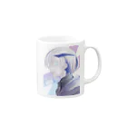 ❄️REIHA_mionami⛄固定ツイのインナーカラー男子 Mug :right side of the handle