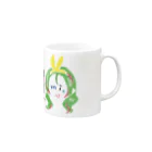 イカのD I ▽▲ちゃん Mug :right side of the handle