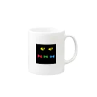 higanbanaのくろねこ Mug :right side of the handle