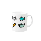 ぽよん堂のねこちゃん生活 Mug :right side of the handle