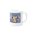 MedicalKUNのありがとにゃ★ニャンコシリーズ Mug :right side of the handle