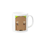 オキガネ(okigane) 女将だったけど辞めましたのren Mug :right side of the handle