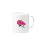 Cosmic TM colorsの紫陽花とティエラ Mug :right side of the handle