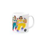 YA MARKETのAEROBICS CLUB Mug :right side of the handle