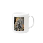 otocolobus manulの仲良しマヌルネコ Mug :right side of the handle