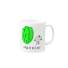 よこづな文庫のHAKUSAI Mug :right side of the handle