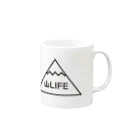 T-maniaの山LIFE Mug :right side of the handle