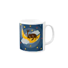 kocoon（コクーン）の夜空のカブトムシ Mug :right side of the handle