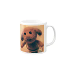 みりあんのちょっとビンテージな･･･わん Mug :right side of the handle