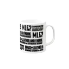 MLF@? Original Goods ShopのMLF@?モノグラム/white マグカップの取っ手の右面