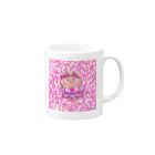 えいちむずしょっぷの魔法少女ぬこ Mug :right side of the handle