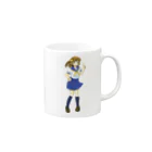 Angelのセーラー服の女の子 Mug :right side of the handle