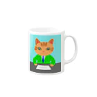 keikororinのにゃあアナウンサー Mug :right side of the handle