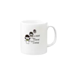 下町ねこの鈴太郎の店のはりきらない人 Mug :right side of the handle