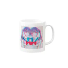 tmgの双子グリッチジョシ Mug :right side of the handle