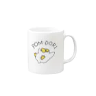 オリエンタルかたつむりのPOM・DORI 影なし Mug :right side of the handle