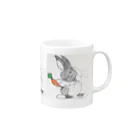 kerorinrinloveのカラー版　うさぎ Mug :right side of the handle