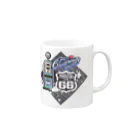 BLAZE JAPANのルート６６＆ガススタンド Mug :right side of the handle