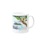 uwotomoの【Mad koala】 Mug :right side of the handle