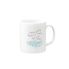 HELLO AND GOODBYEのBOOKWORM Mug :right side of the handle