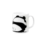 StudioPandaManのしゃがみパンダ Mug :right side of the handle