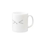 コーヒー乳牛【】のくちさきとんがりキッズ Mug :right side of the handle