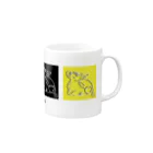 柾の犀  JapaneseAnimals:SAI Mug :right side of the handle