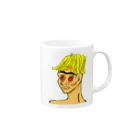 ゆるふわ　(っ´ω`c)　商店　⇒のフルーツBOY Mug :right side of the handle