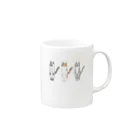 ponsubro storeの整列ﾈｺﾁｬﾝ Mug :right side of the handle