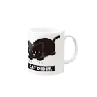 ぷる猫支店のcat did it. Mug :right side of the handle