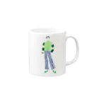 Makoto／真珡のストライプの林 Mug :right side of the handle