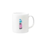 airの音楽を聴いてるボブのおんなのこ Mug :right side of the handle