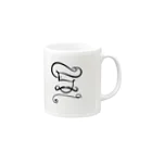 areのヒゲ男爵 Mug :right side of the handle