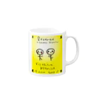 ゆるくゆるい棒人間のタロットカード風の棒人間　その１ Mug :right side of the handle